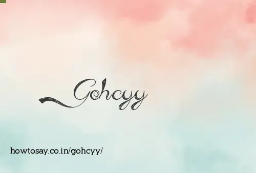 Gohcyy