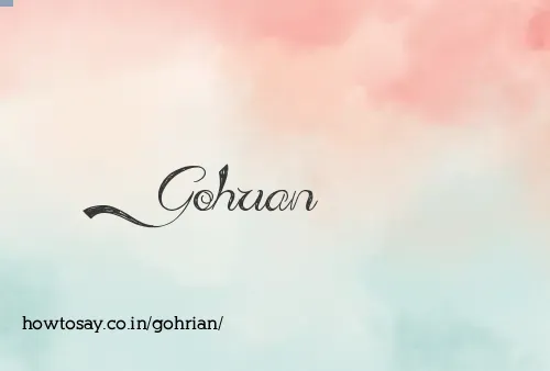Gohrian