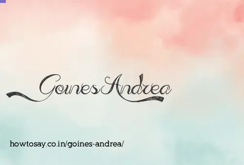 Goines Andrea