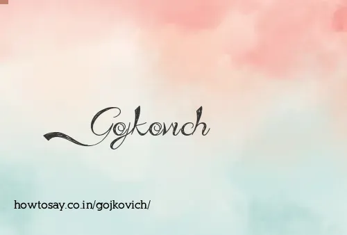 Gojkovich