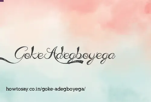 Goke Adegboyega