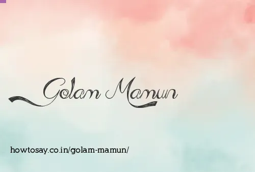 Golam Mamun
