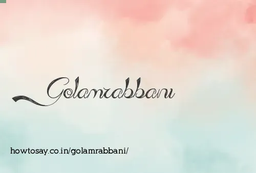 Golamrabbani