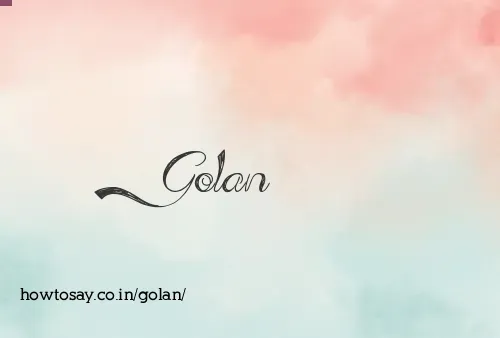 Golan