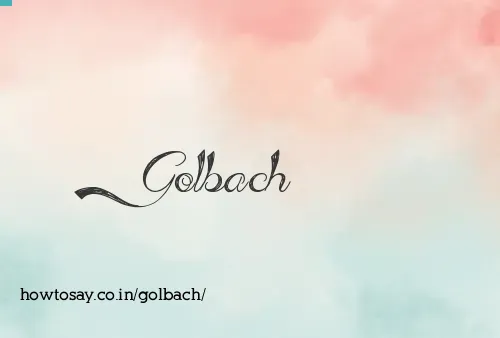 Golbach