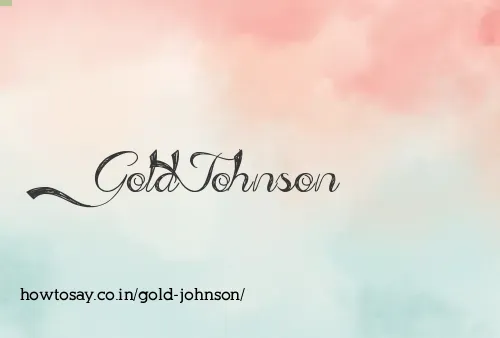 Gold Johnson
