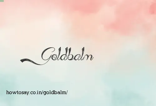 Goldbalm