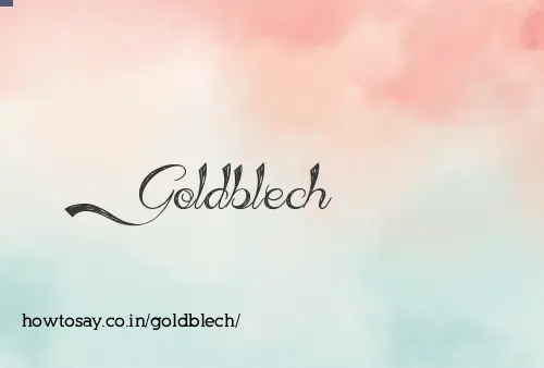 Goldblech