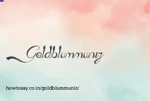 Goldblummuniz