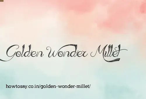 Golden Wonder Millet