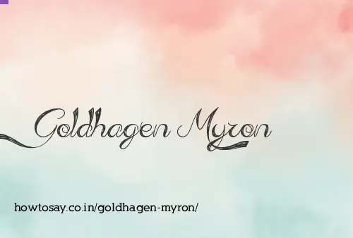 Goldhagen Myron