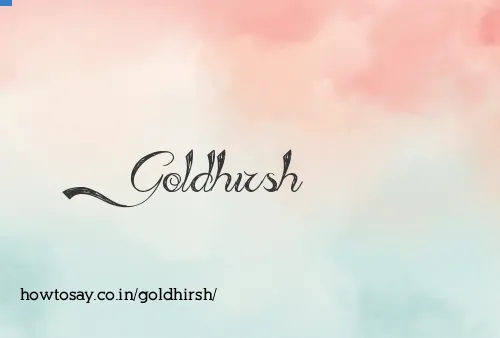 Goldhirsh