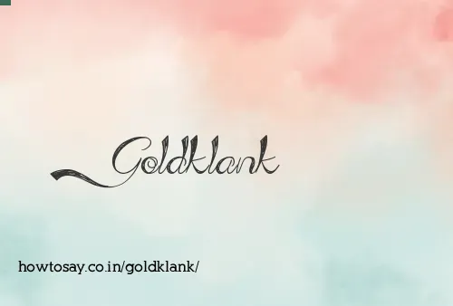 Goldklank