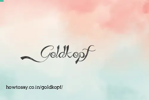 Goldkopf
