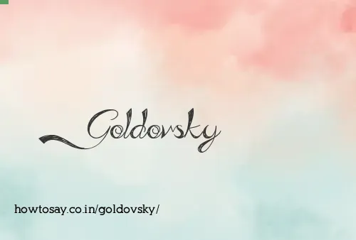 Goldovsky