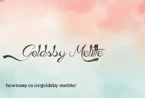 Goldsby Melitte