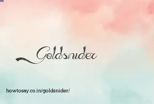 Goldsnider