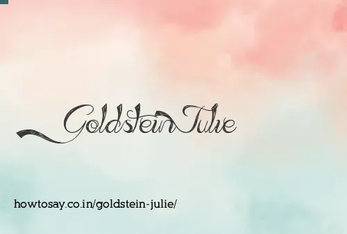 Goldstein Julie