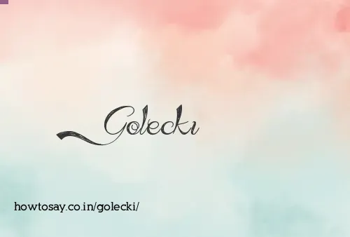Golecki