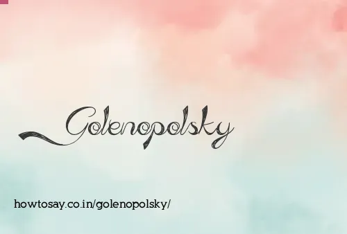 Golenopolsky