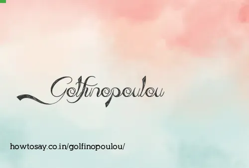 Golfinopoulou