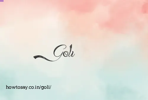 Goli