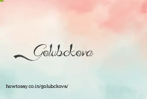Golubckova