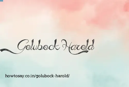Golubock Harold