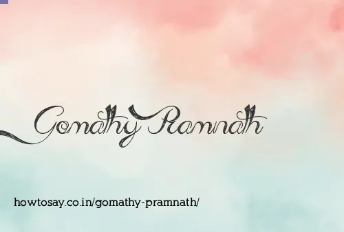 Gomathy Pramnath