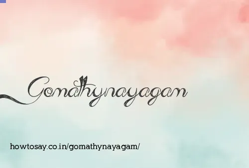 Gomathynayagam