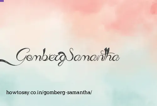 Gomberg Samantha