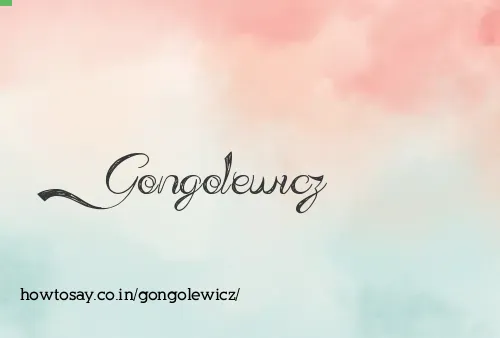 Gongolewicz