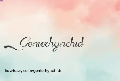 Goniorhynchid