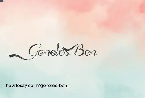 Gonoles Ben