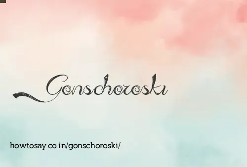 Gonschoroski