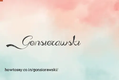 Gonsiorawski