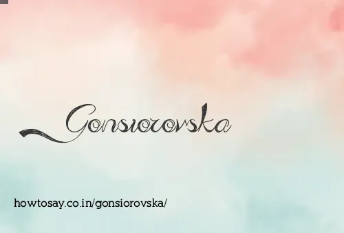Gonsiorovska