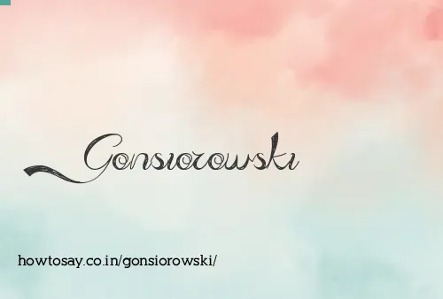Gonsiorowski