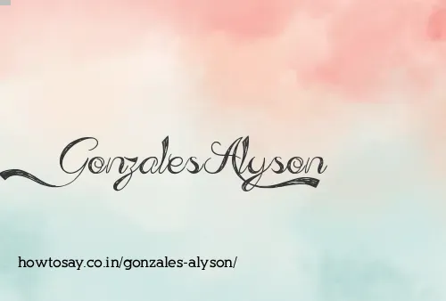 Gonzales Alyson