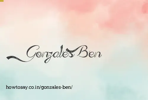 Gonzales Ben