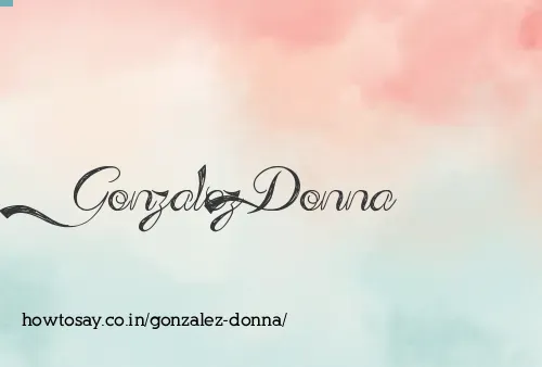 Gonzalez Donna