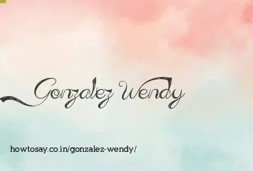 Gonzalez Wendy