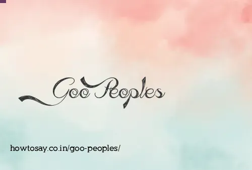 Goo Peoples