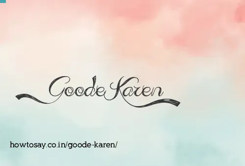 Goode Karen