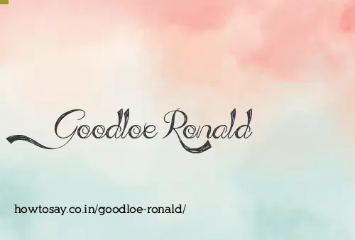 Goodloe Ronald