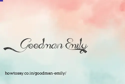 Goodman Emily