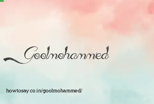 Goolmohammed