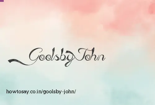 Goolsby John