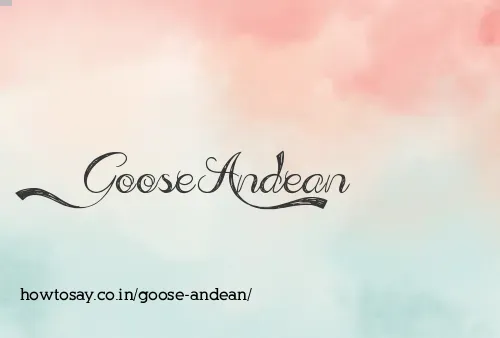 Goose Andean