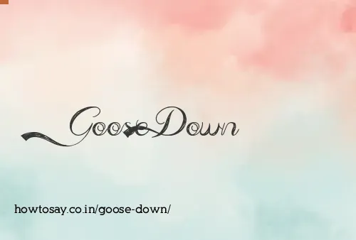 Goose Down